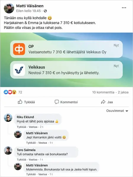 Кадр рекламы Klassiset Slotit