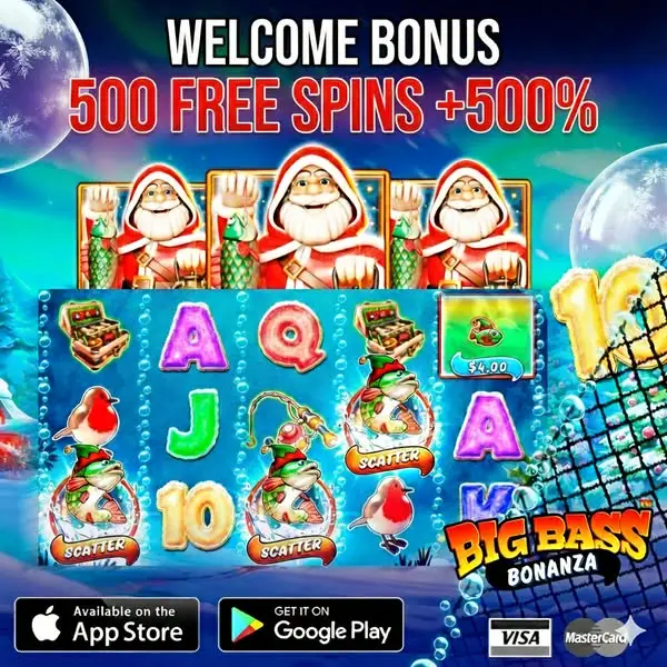 Кадр рекламы Big Bass Bonanza Christmas