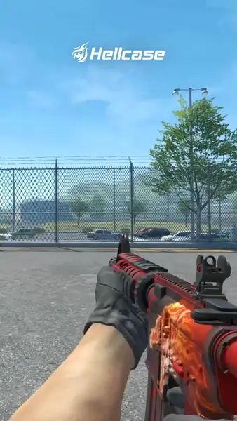 Кадр рекламы CS:GO Hellcase