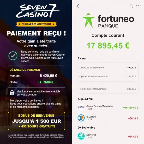 Кадр рекламы Seven Casino d’Amnéville Actualités