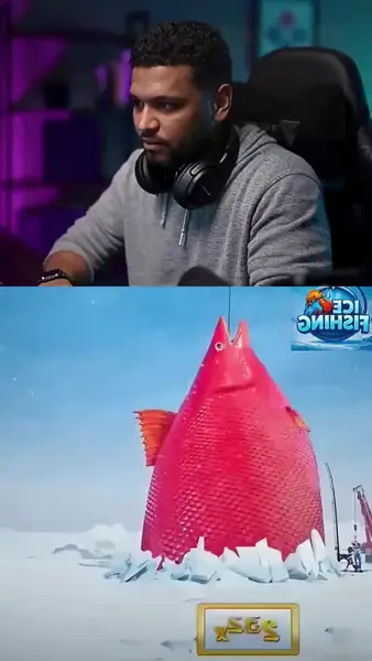 Кадр рекламы Ice fishing