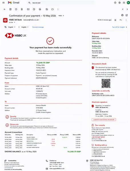Кадр рекламы Hamza Sheikh