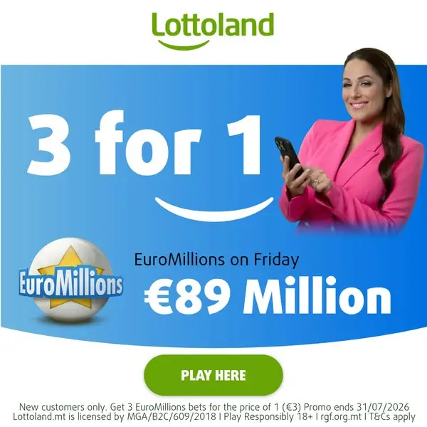Кадр рекламы Lottoland Malta