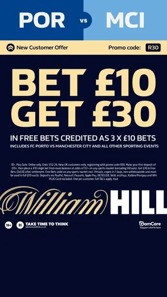 Кадр рекламы William Hill