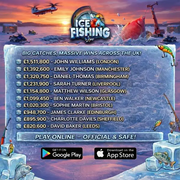 Кадр рекламы Ice Fishing