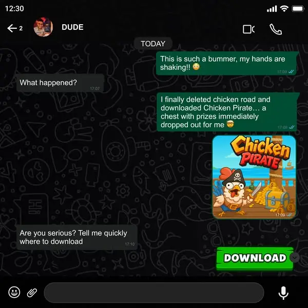 Кадр рекламы Chicken Pirate Game