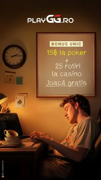 Кадр рекламы Play GG - Cel mai mare site de poker din lume
