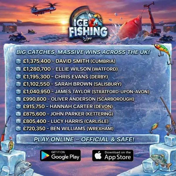 Кадр рекламы Ice Fishing