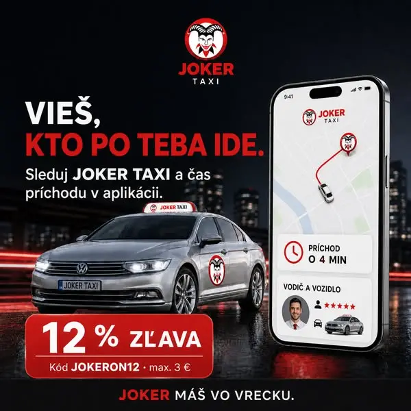 Кадр рекламы Joker Taxi Partizánske