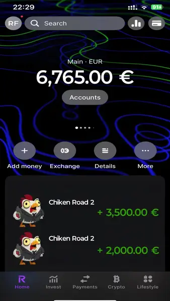 Кадр рекламы Chicken Road