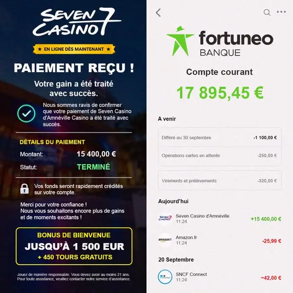 Кадр рекламы Seven Casino d’Amnéville Actualités
