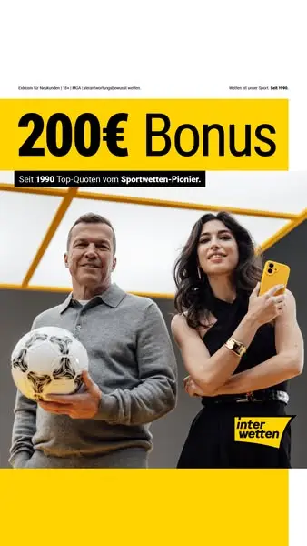 Кадр рекламы Interwetten