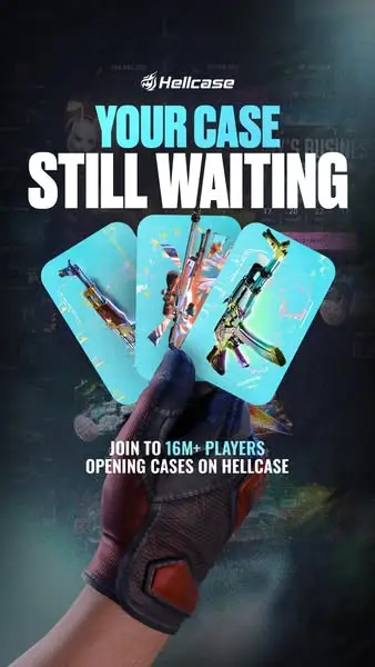 Кадр рекламы CS:GO Hellcase