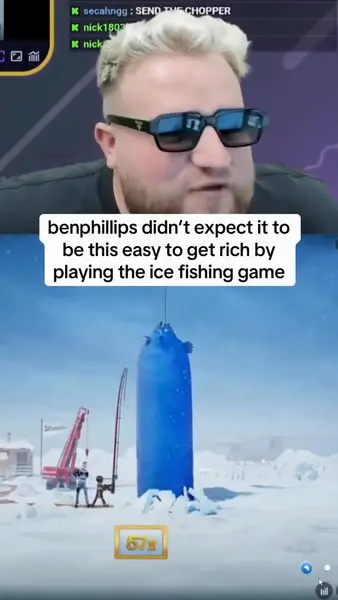 Кадр рекламы Ice Fishing Live