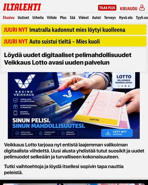 Кадр рекламы Voittajien Klubi