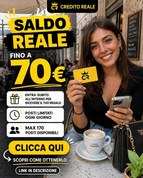 Кадр рекламы Credito Reale
