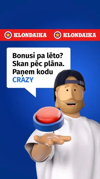 Кадр рекламы Klondaika Latvija