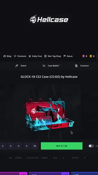Кадр рекламы CS:GO Hellcase