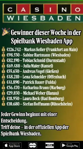 Кадр рекламы Spielbank Wiesbaden