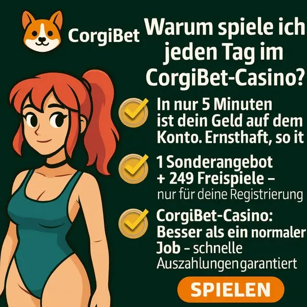 Кадр рекламы CorgiBet