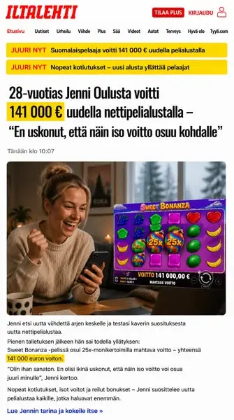 Кадр рекламы Parempi Päivä
