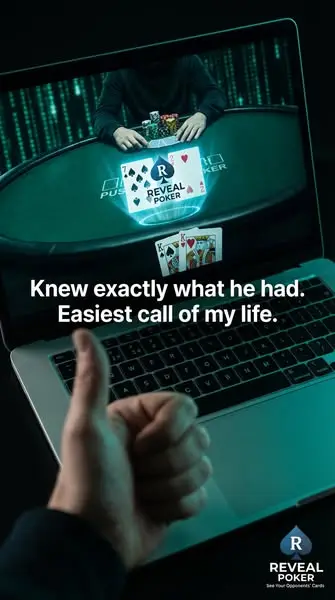 Кадр рекламы Online Poker Hack GG