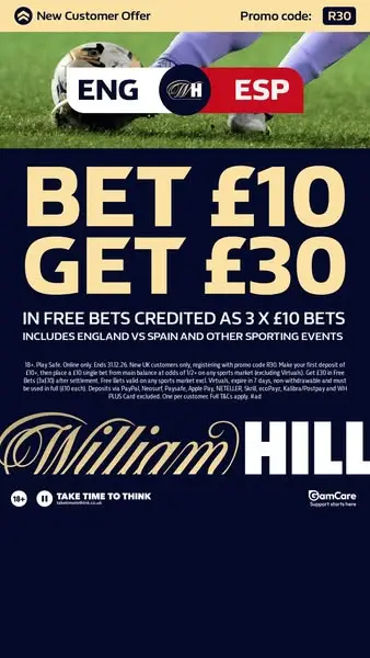 Кадр рекламы William Hill