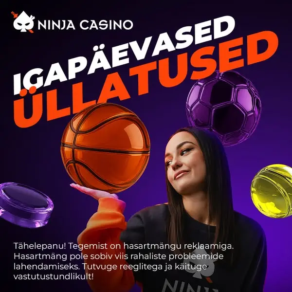 Кадр рекламы NinjaCasino Estonia