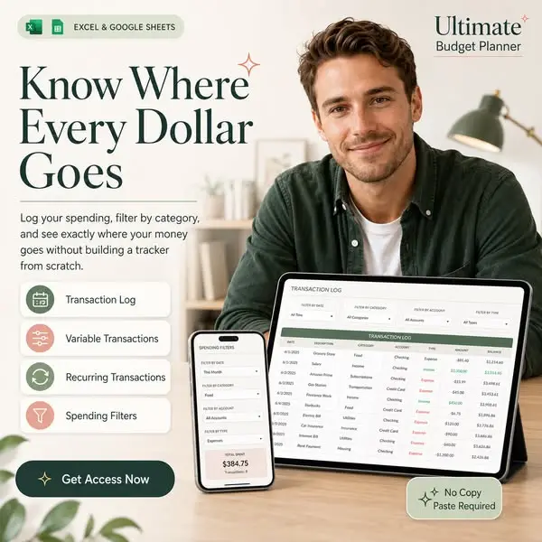 Кадр рекламы Ultimate Budget Planner