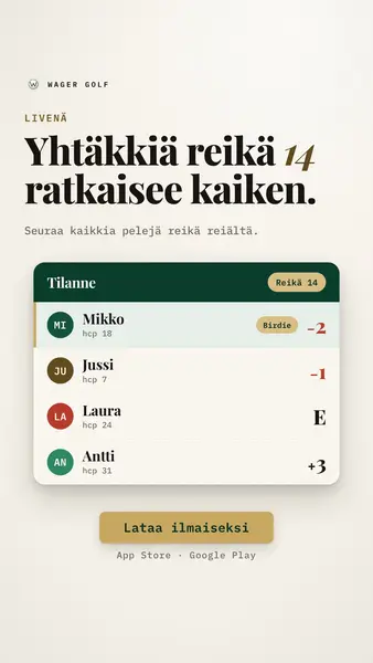 Кадр рекламы Wager Golf