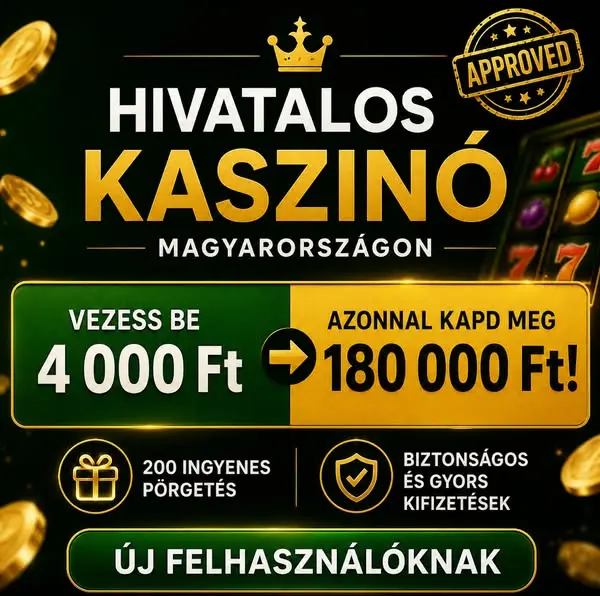 Кадр рекламы Kaszinó Magyarország