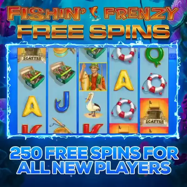 Кадр рекламы Fishin' Frenzy