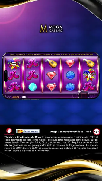 Кадр рекламы Mega Casino España