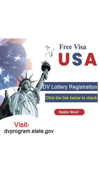 Кадр рекламы DV Lottery In USA