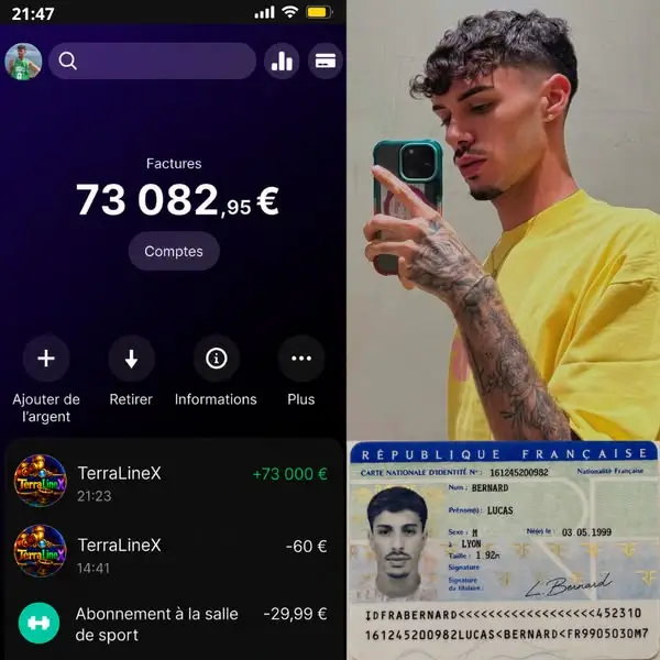 Кадр рекламы Lucas Bernard