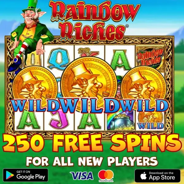 Кадр рекламы Rainbow Riches