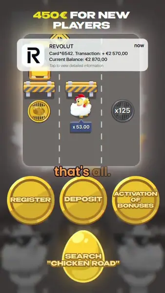 Кадр рекламы Chicken Road Game Zone