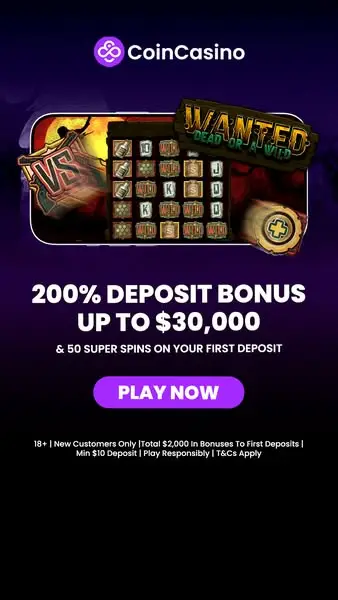 Кадр рекламы CoinCasino