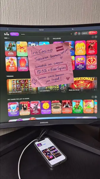 Кадр рекламы Iris Casino