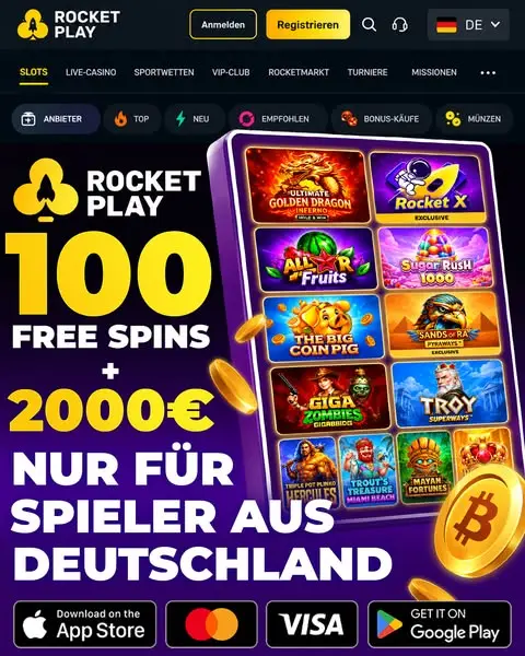Кадр рекламы Royal Slots DЕ