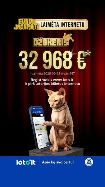Кадр рекламы Loto.lt