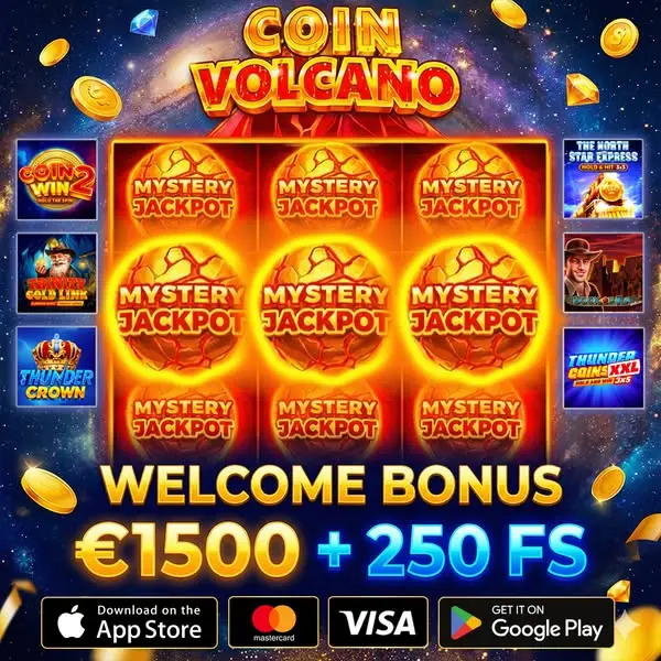 Кадр рекламы Coin Volcano