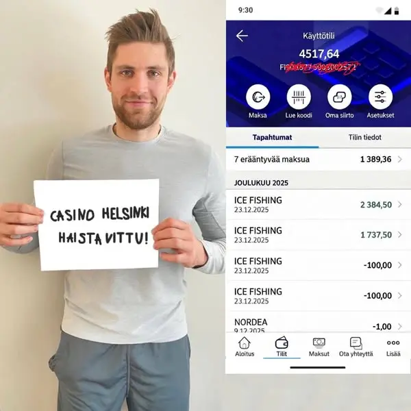 Кадр рекламы Finland Spin Masters