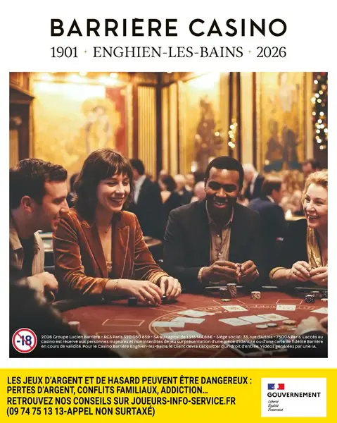 Кадр рекламы Casino Barrière Enghien-Les-Bains
