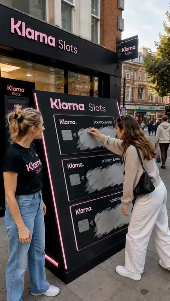Кадр рекламы Klarna Gaming