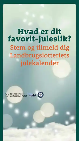 Кадр рекламы Landbrugslotteriet