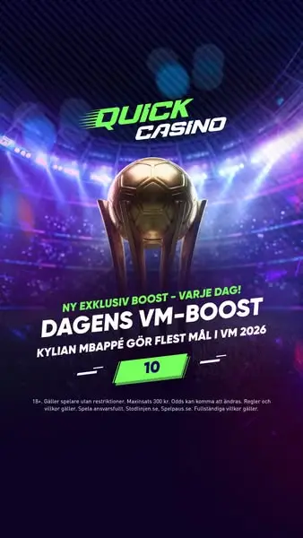 Кадр рекламы Quick Casino Sverige