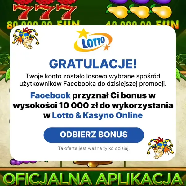 Кадр рекламы PL Lotto Max