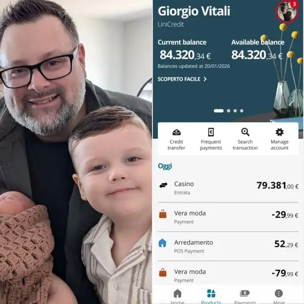 Кадр рекламы Giorgio Vitali