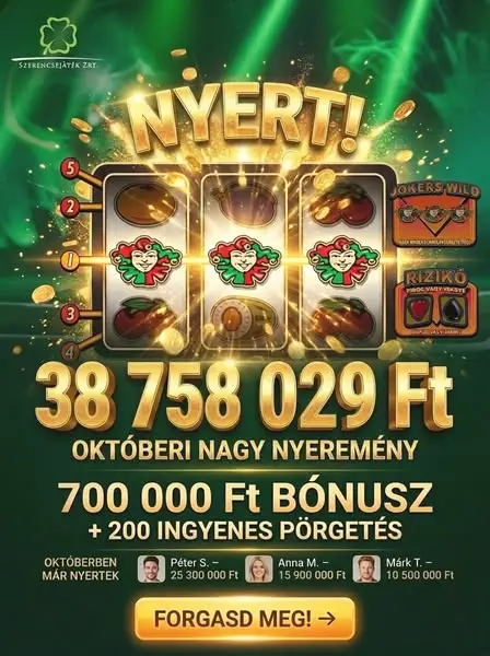 Кадр рекламы Magyar legendás slotok